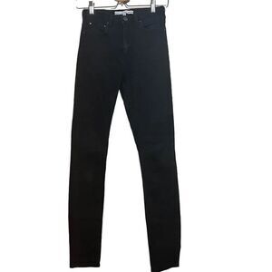 & Other Stories Women's Black Five Pocket Style Denim Straight Leg Jeans Size 27